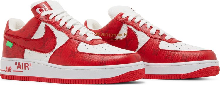 Louis Vuitton x Air Force 1 Low White Comet Red