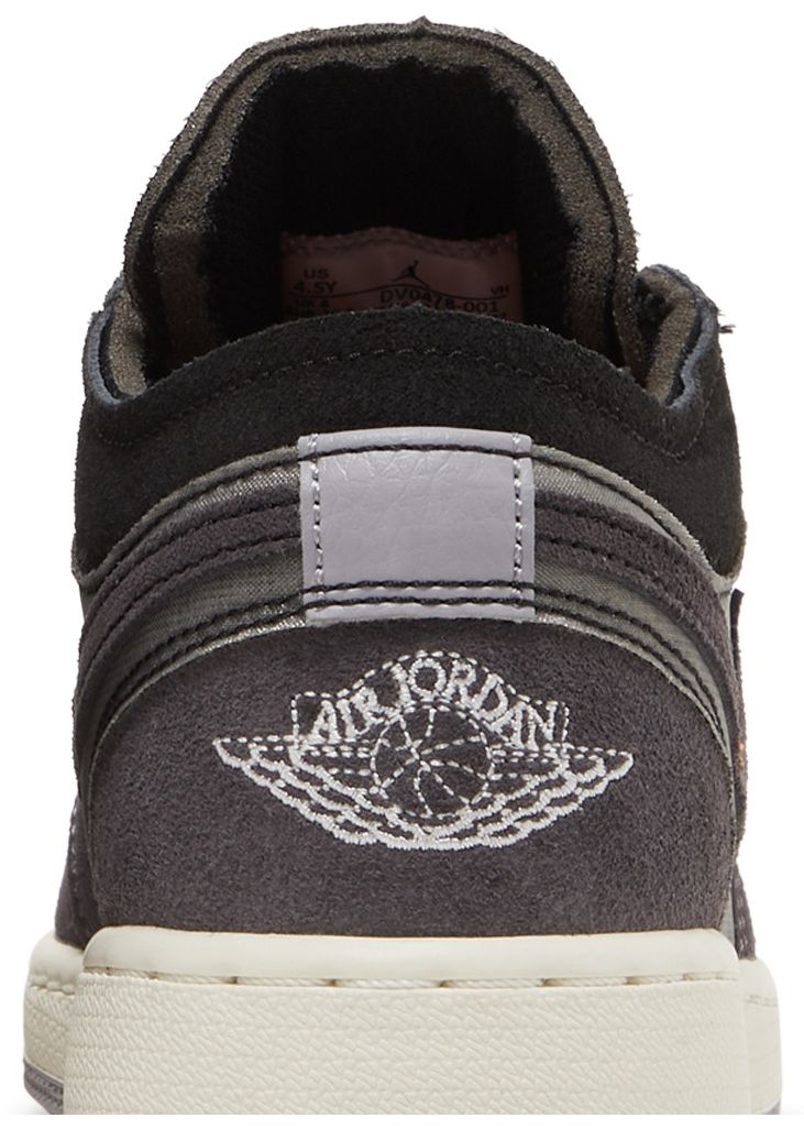 Air Jordan 1 Low SE Craft GS Inside Out   Black