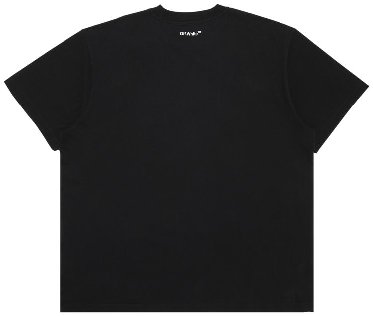 Off White Monalisa Over Short Sleeve Tee Black