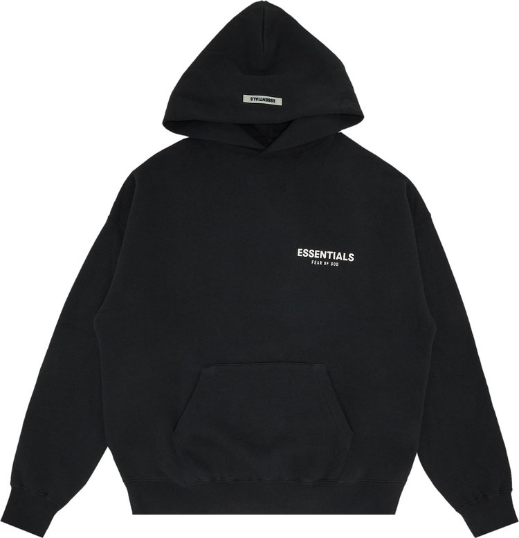 Buy Fear of God Essentials Photo Pullover Hoodie 'Black' - 0192 25050 ...