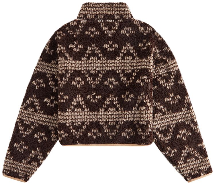 Kith Women Reggie Jacquard Sherpa Quarter Zip Incognito