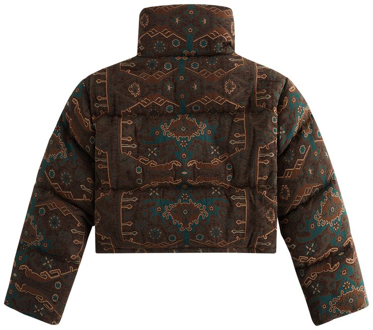 Kith Women Shae Jacquard Cropped Puffer Jacket Incognito