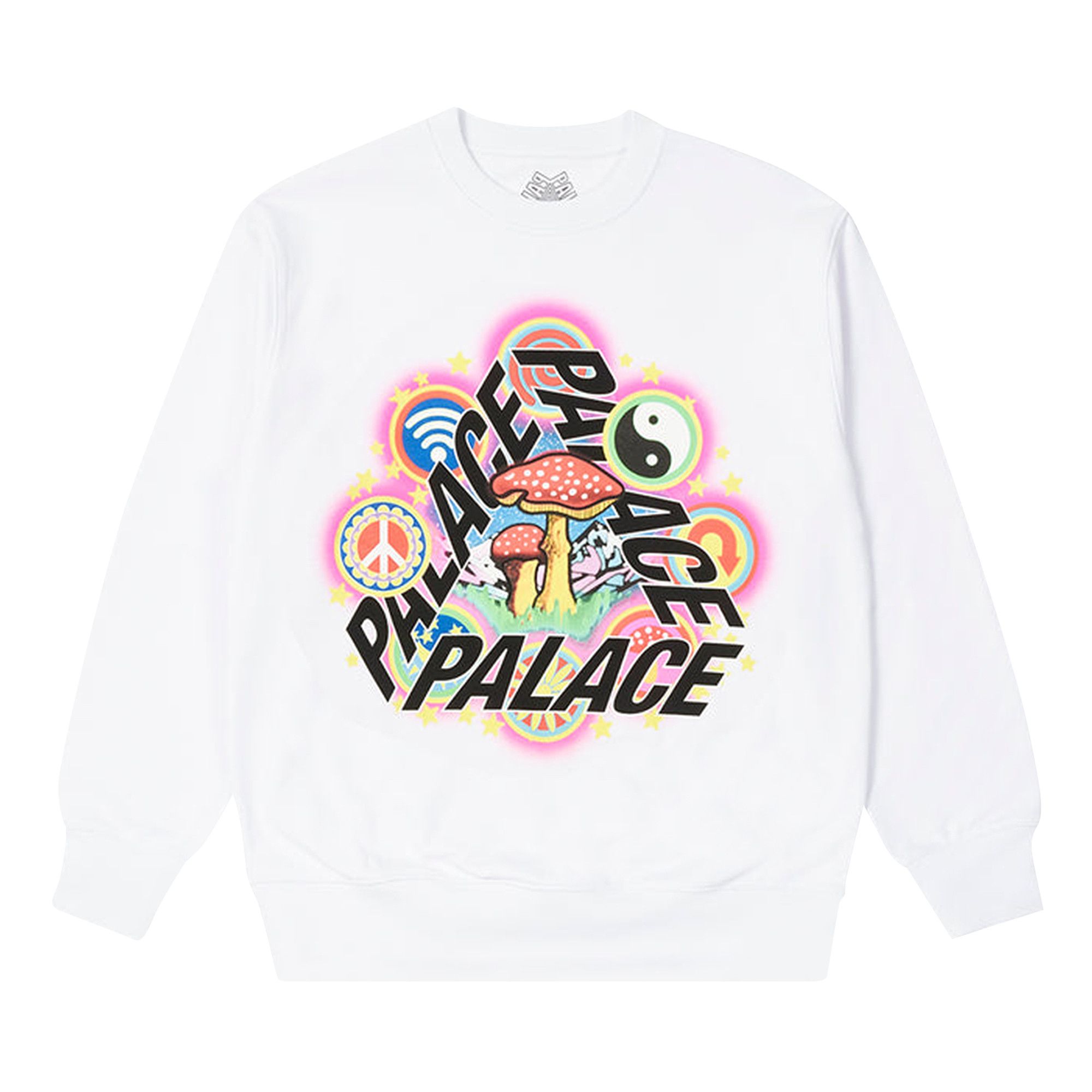 Palace sweatshirt white shop