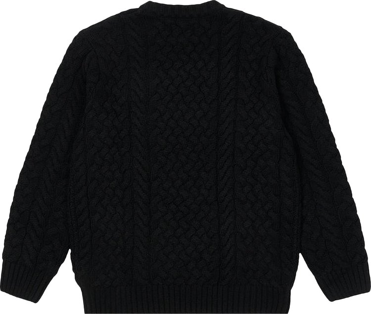 Palace Cable Knit Black