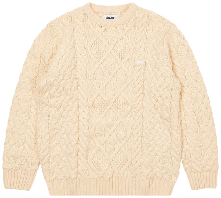 Buy Palace Cable Knit 'Ecru' P23KW001 GOAT