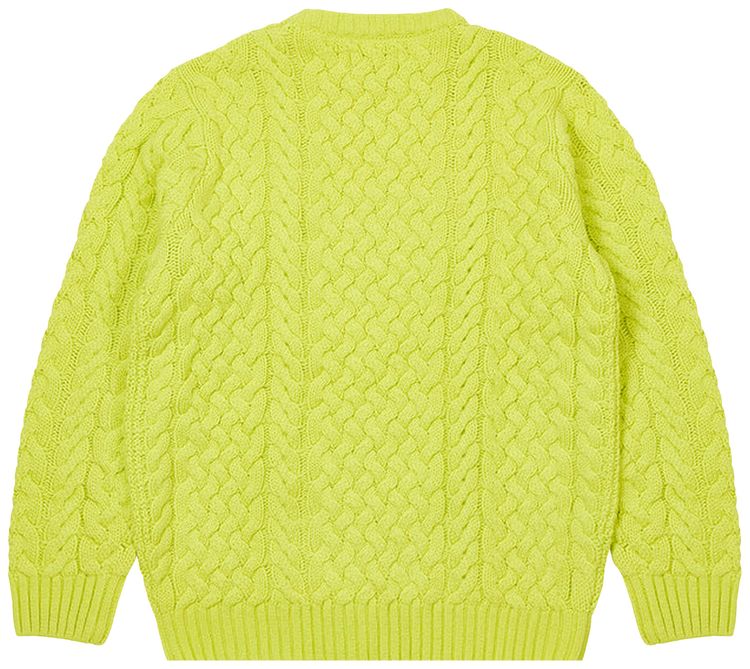 Palace Cable Knit Neon Green