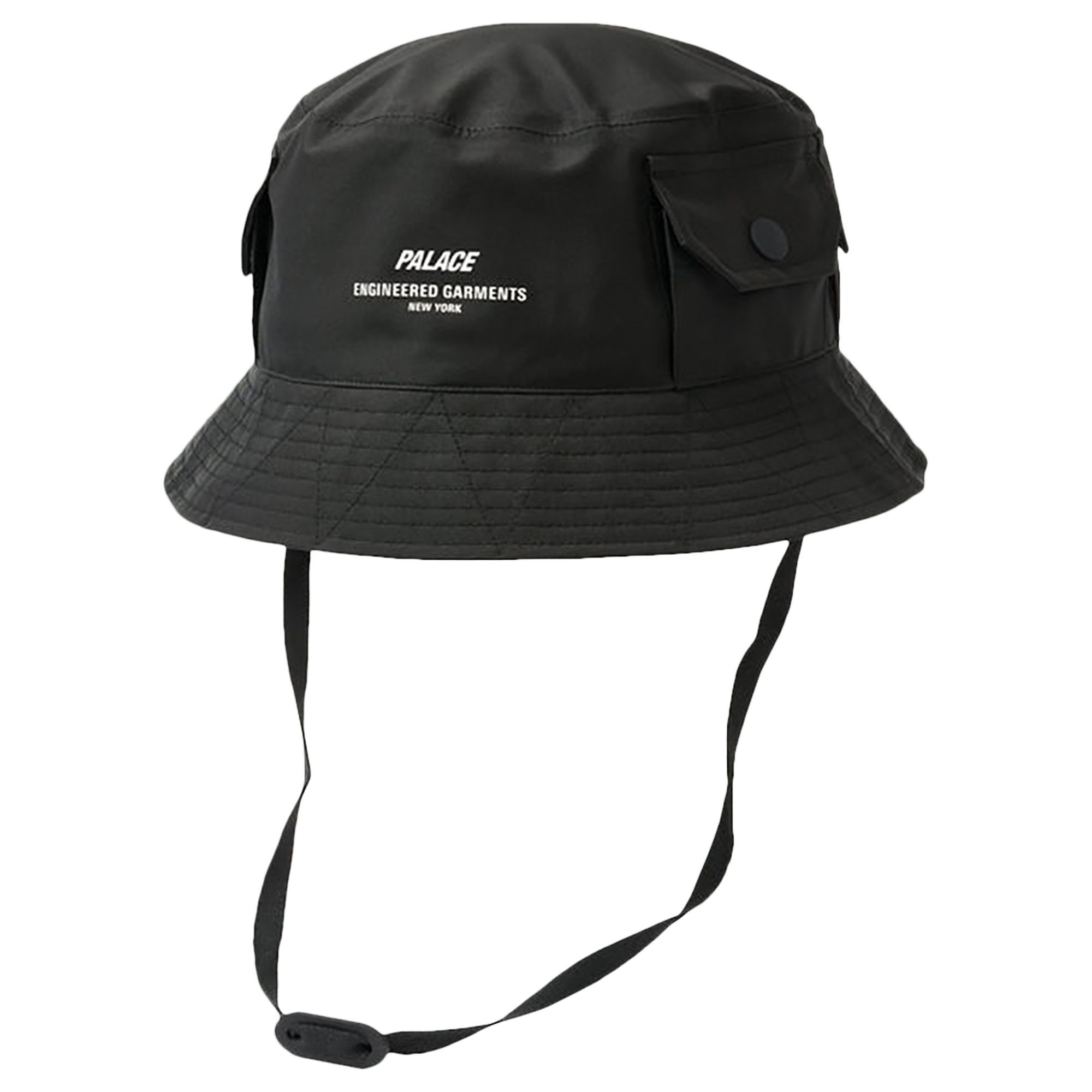 高級品市場 x Palace Buy Engineered 'Black Bucket Explorer Garments 帽子