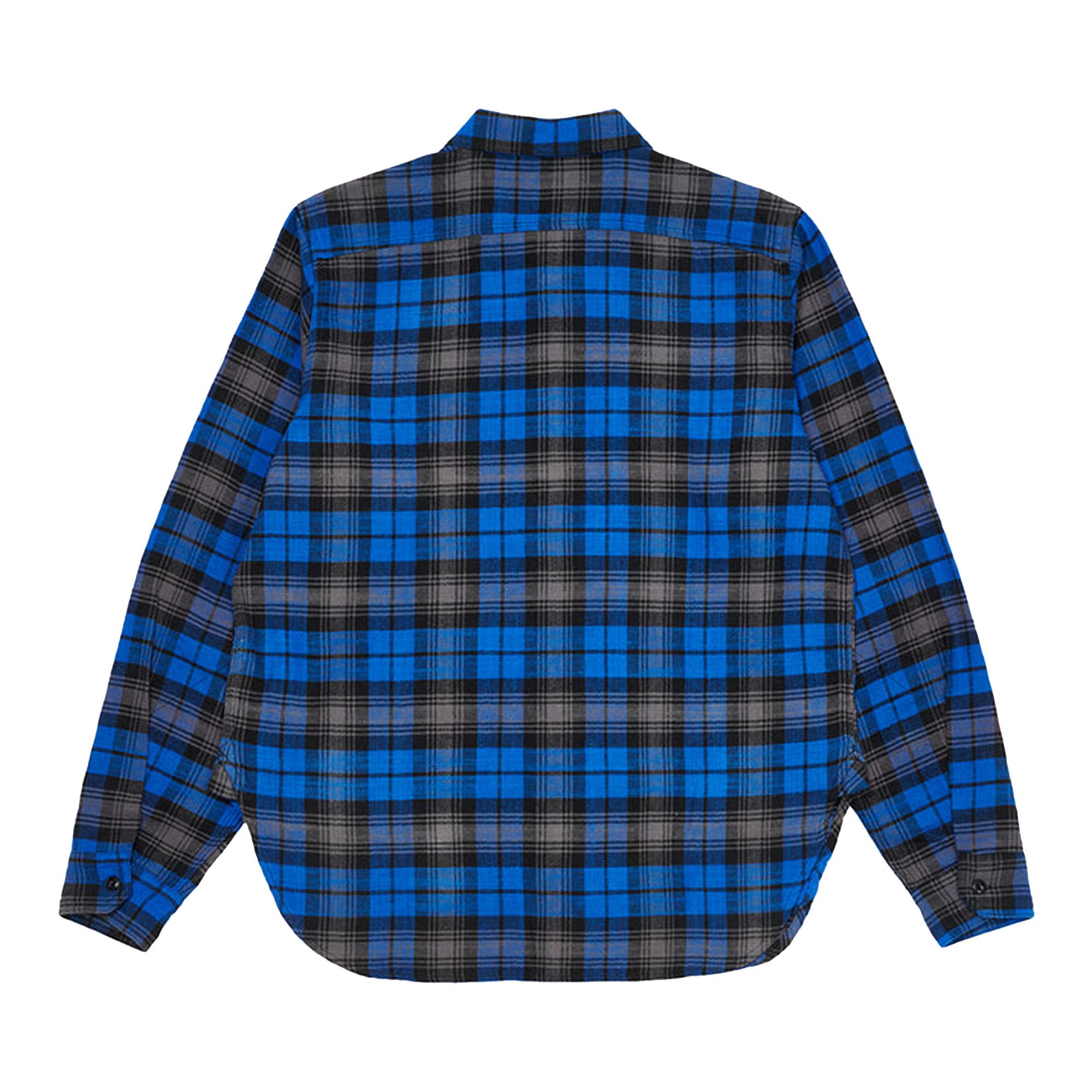 Buy Palace x Engineered Garments Panel Check Work Shirt 'Blue