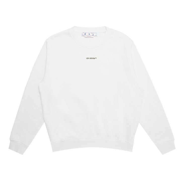 Off White Flock Chine Flower Arrow Crew WhiteMulticolor