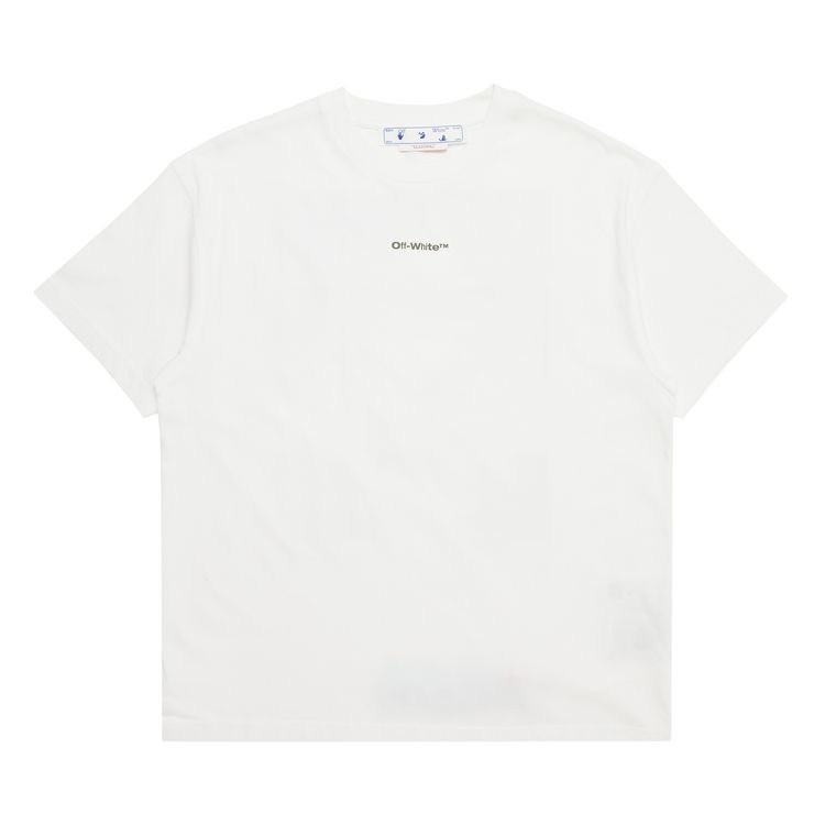 Off White Flock Chine Flower Arrow T Shirt WhiteMulticolor