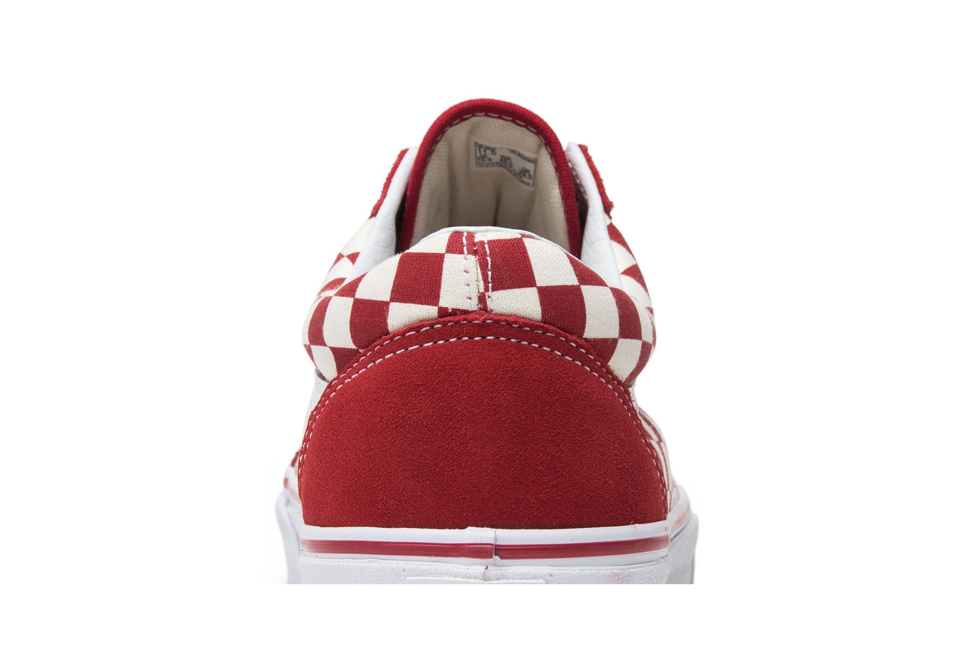 Buy Old Skool Red Checkerboard VN0A38G1P0T GOAT UK