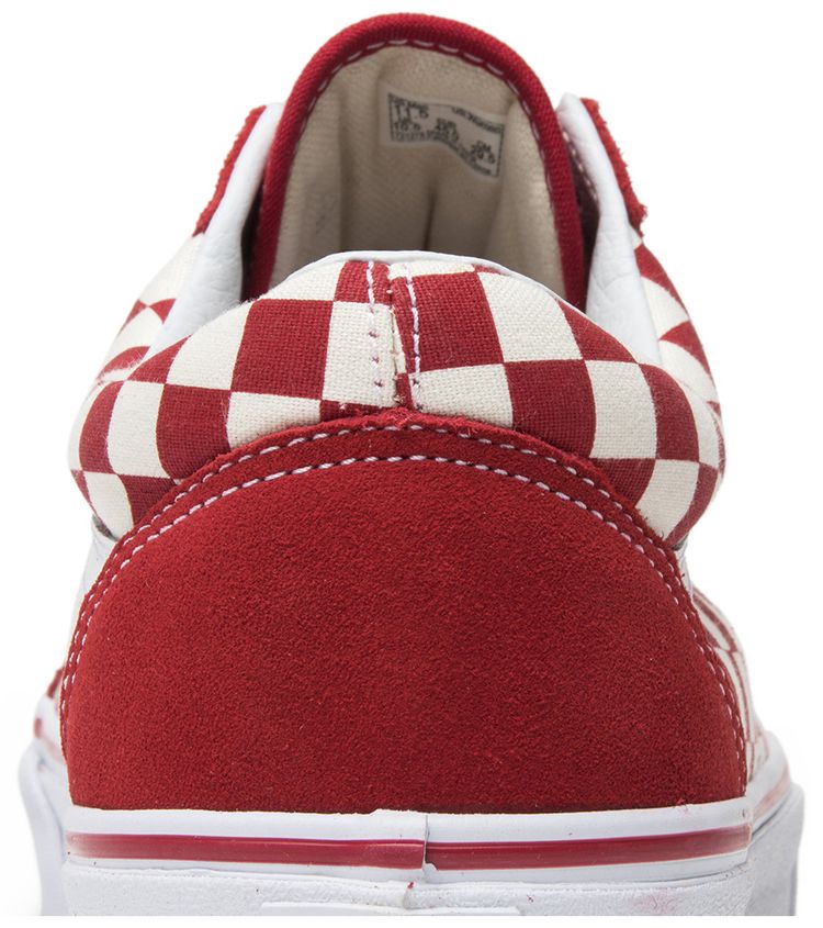 Vans Old Skool Red Checkerboard