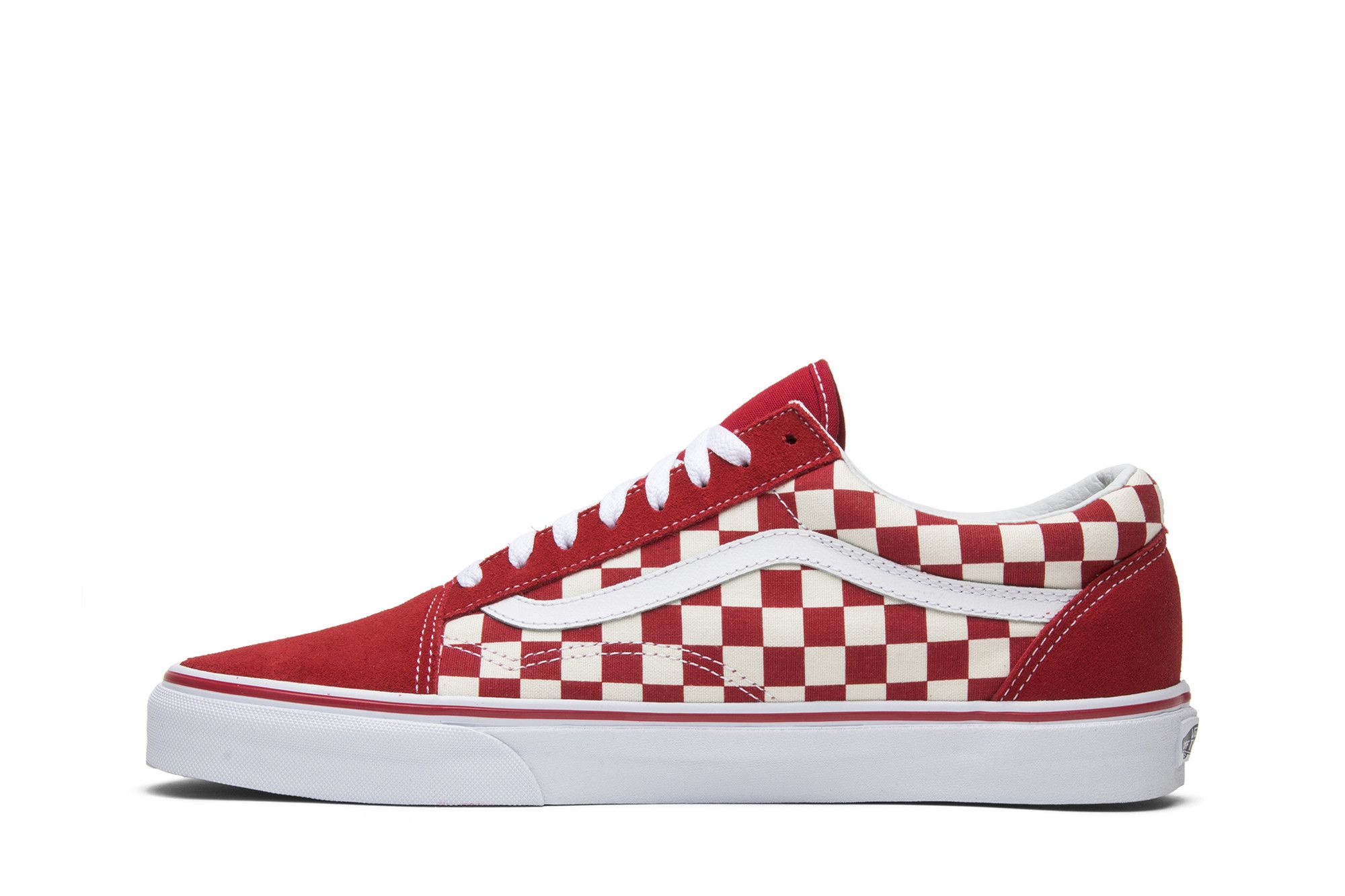Buy Old Skool Red Checkerboard VN0A38G1P0T GOAT