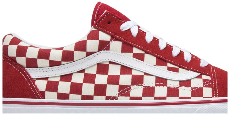 Vans Old Skool Red Checkerboard