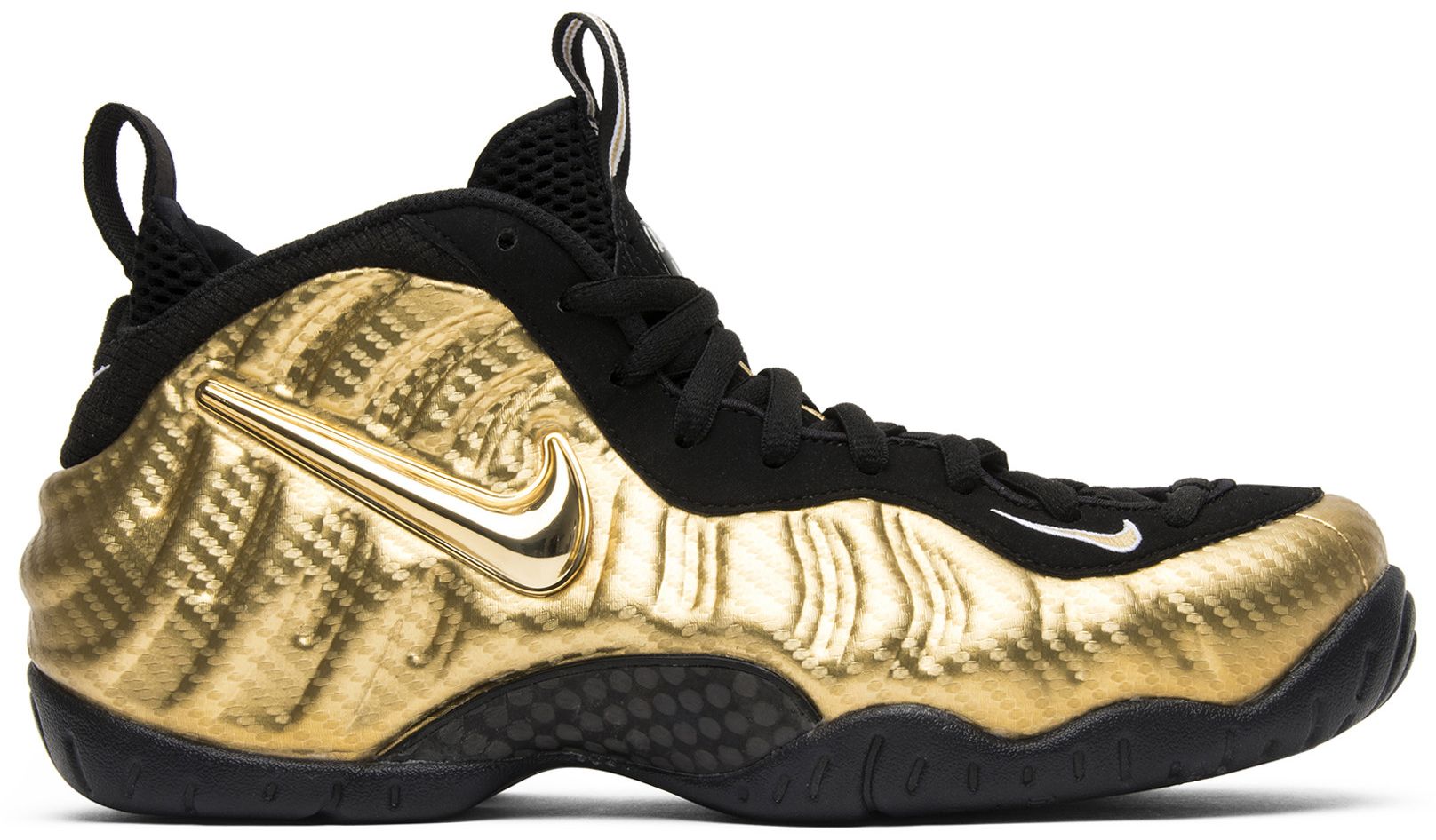 foamposite white and gold