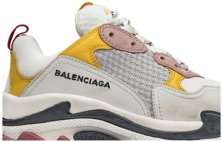 Balenciaga Wmns Triple S Trainer White Yellow 2018