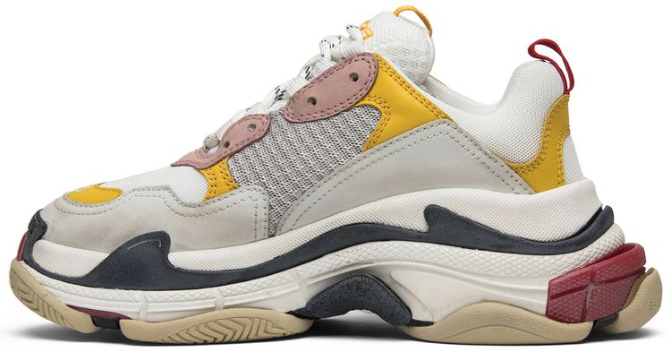 Balenciaga Wmns Triple S Trainer White Yellow 2018