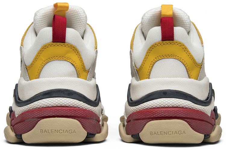 Balenciaga Wmns Triple S Trainer White Yellow 2018