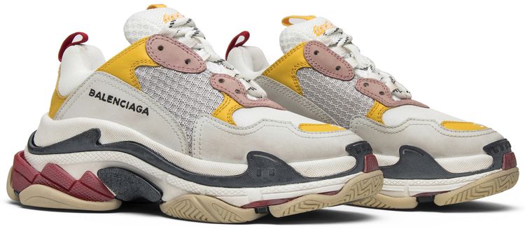 Balenciaga Wmns Triple S Trainer White Yellow 2018