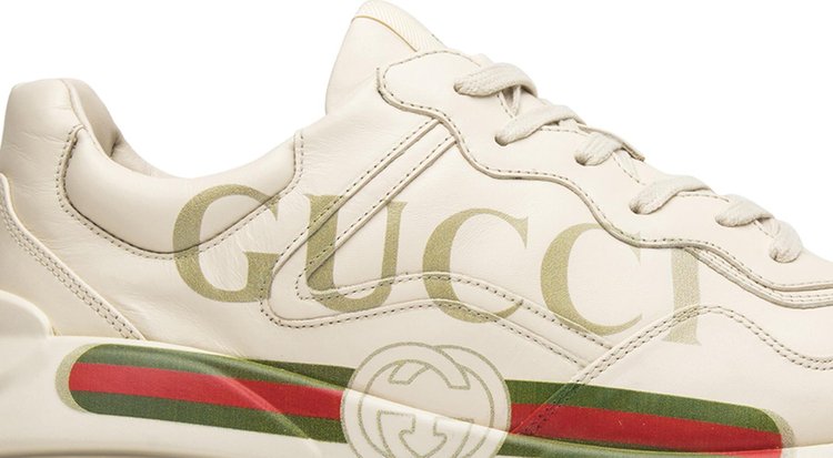 Gucci Rhython Leather Sneaker Logo