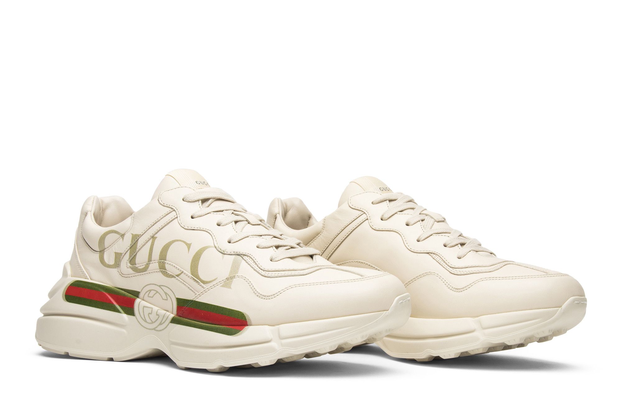 Buy Gucci Rhython Leather Sneaker Logo 500877 DRW00 9522 GOAT CA