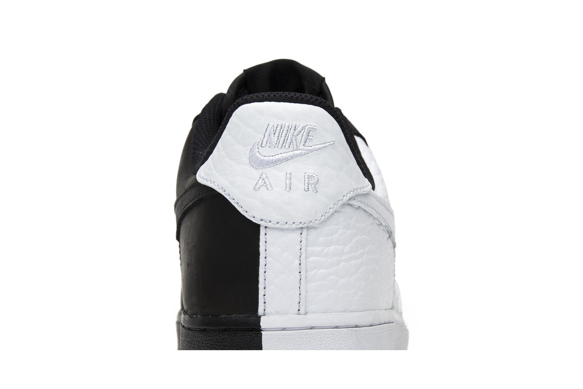 Air force 1 half black half white hot sale