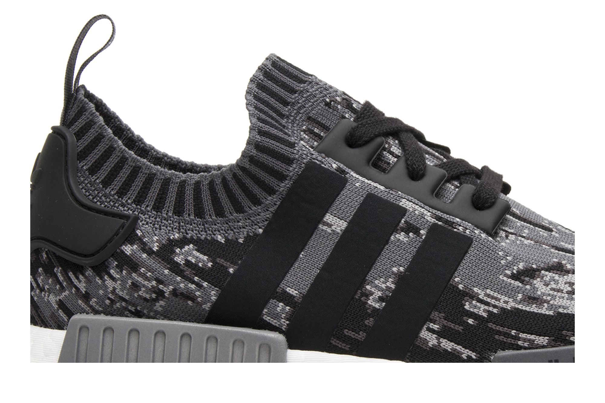 Size 4.0 NMD R1 Primeknit Grey Three
