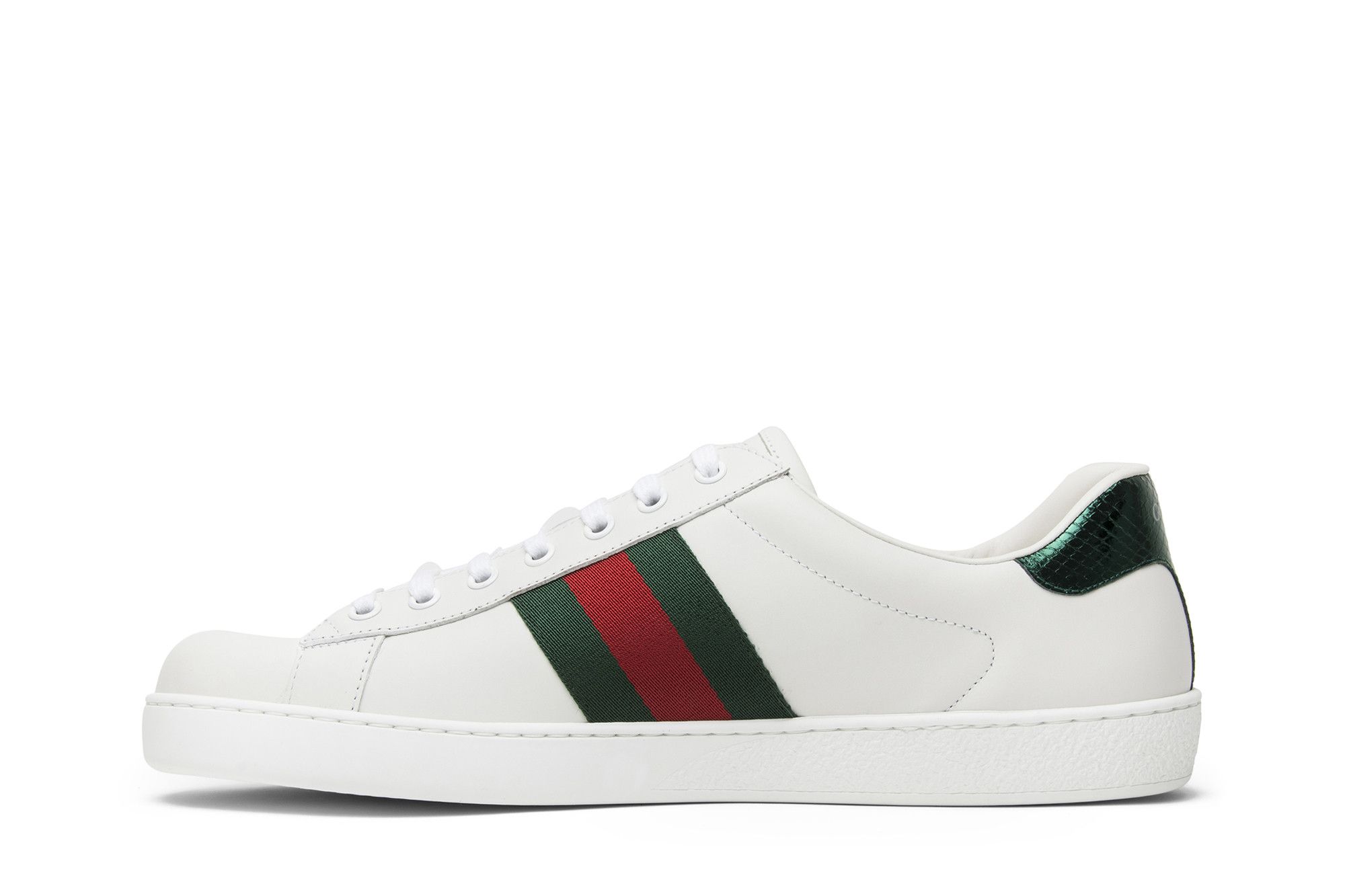Gucci white shoes snake shop