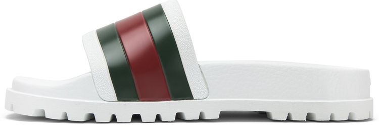 Gucci Web Slide White