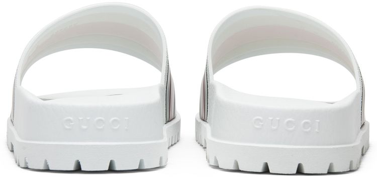 Gucci Web Slide White