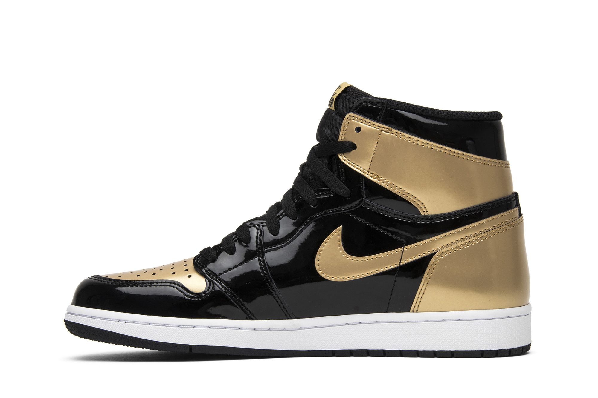 Buy Air Jordan 1 Retro High OG NRG Gold Toe 861428 007 GOAT