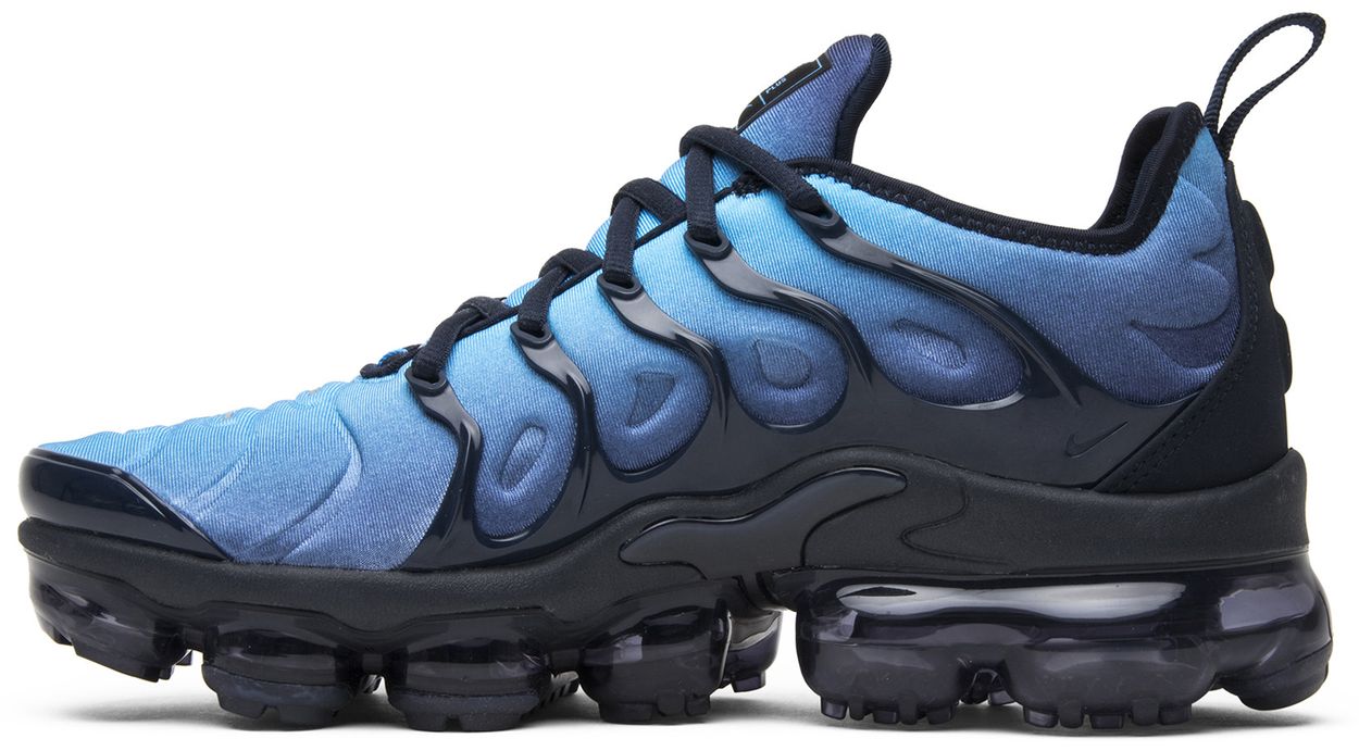 vapormax blue and black