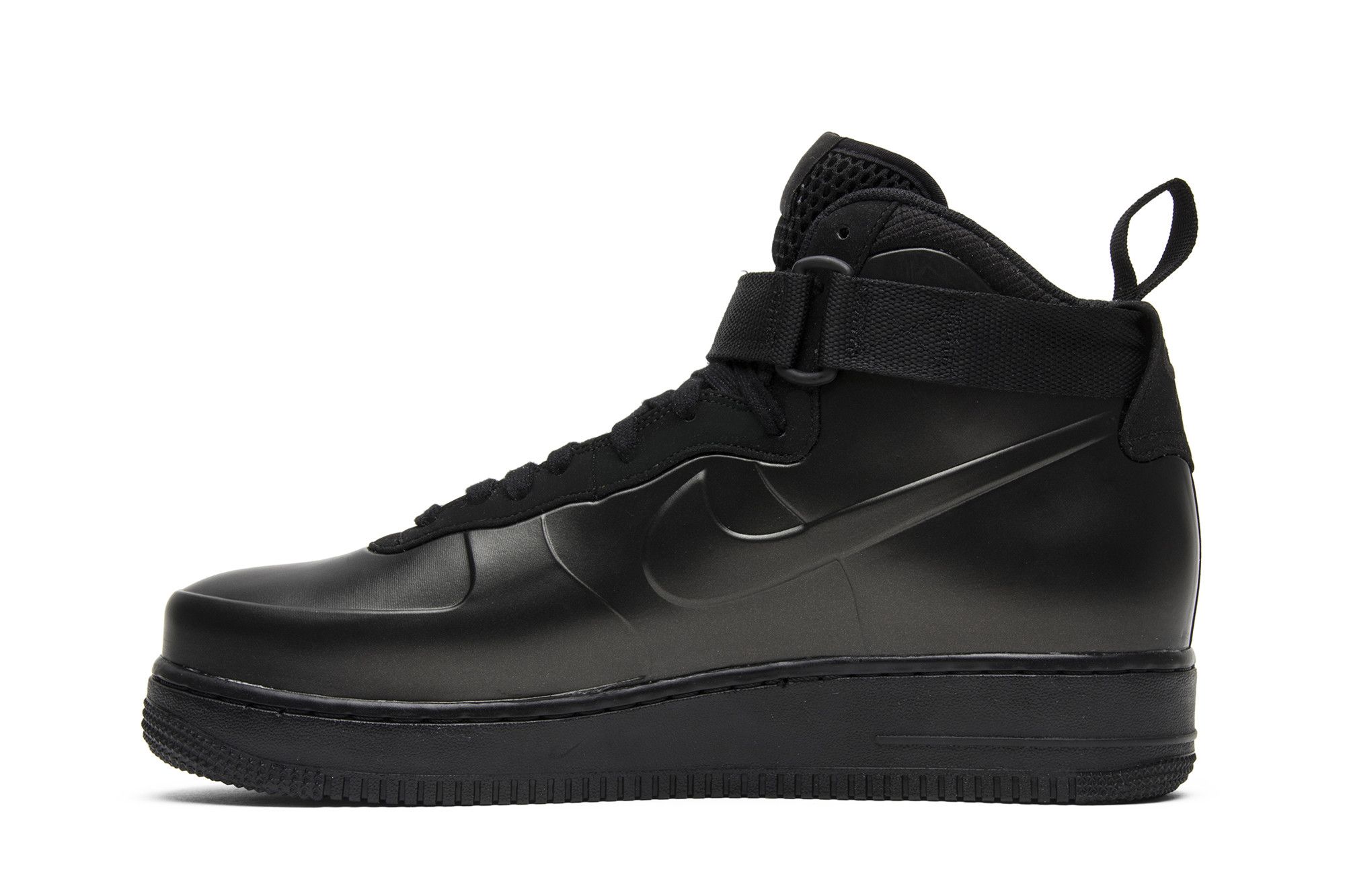 Nike foamposite triple black deals