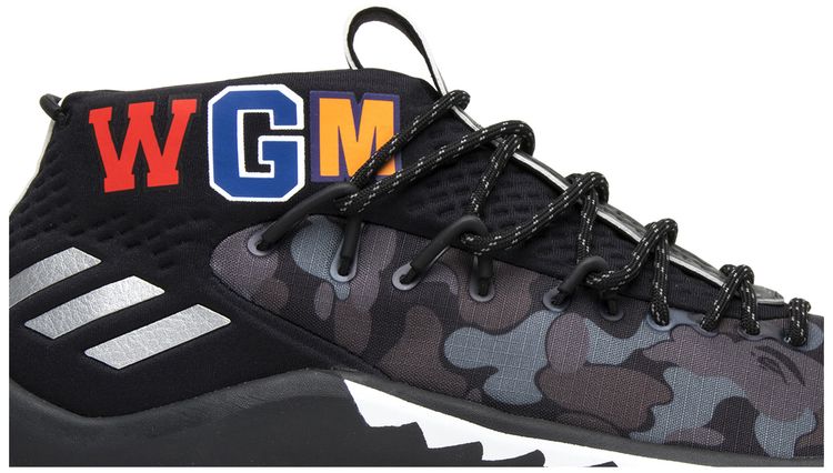 A Bathing Ape x adidas Dame 4 Black Camo