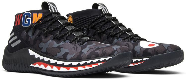 A Bathing Ape x adidas Dame 4 Black Camo