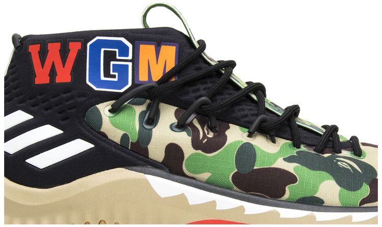 A Bathing Ape x adidas Dame 4 Green Camo