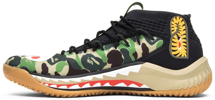 A Bathing Ape x adidas Dame 4 Green Camo