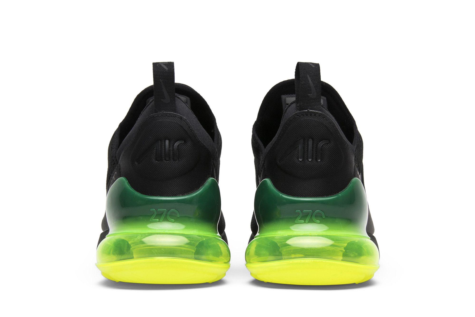 Black and lime green air max 27 store