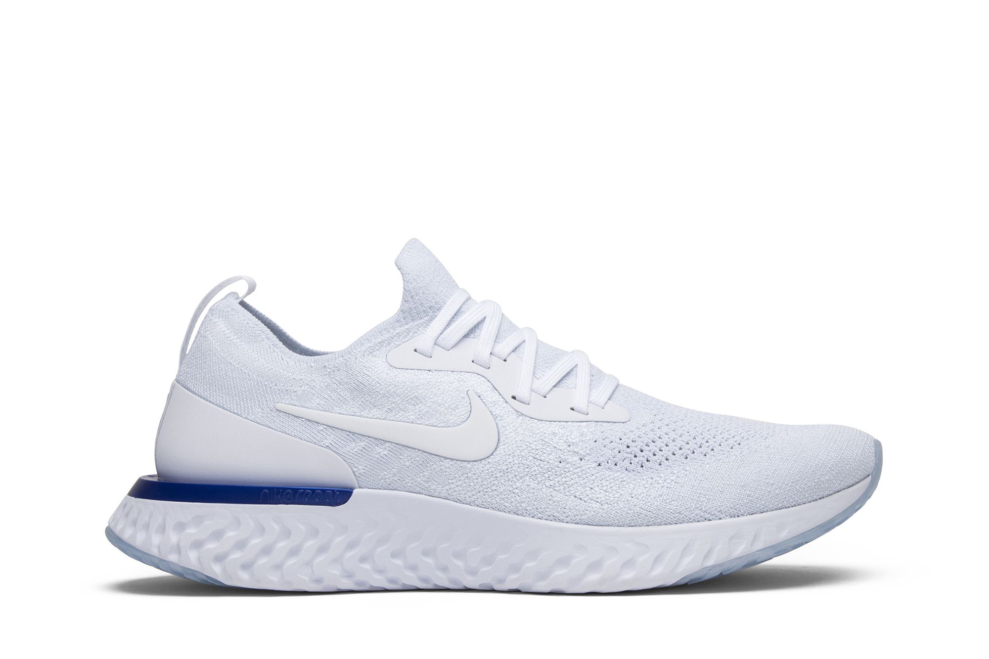 Nike epic react flyknit best sale white racer blue pink blast