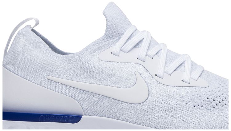 Nike Epic React Flyknit White Racer Blue