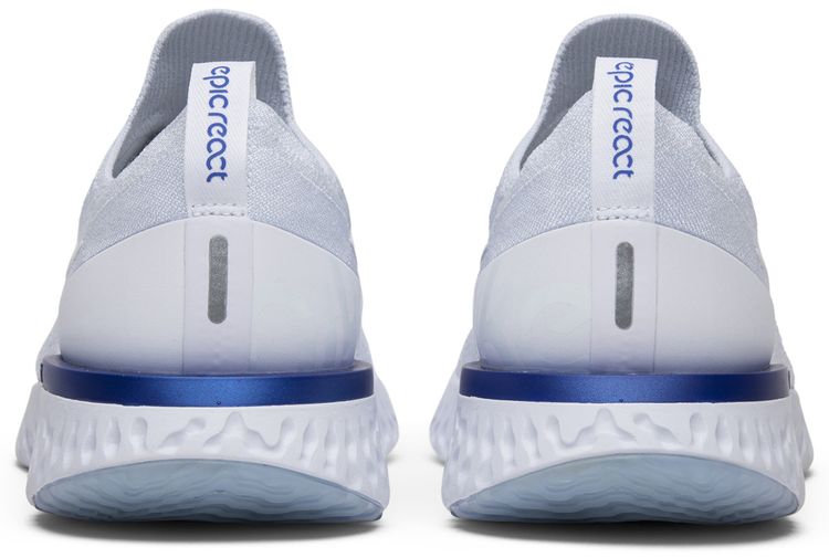 Nike Epic React Flyknit White Racer Blue