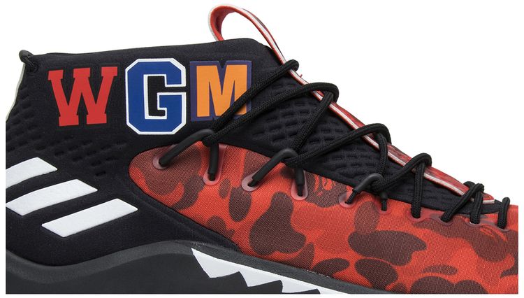 A Bathing Ape x adidas Dame 4 Red Camo