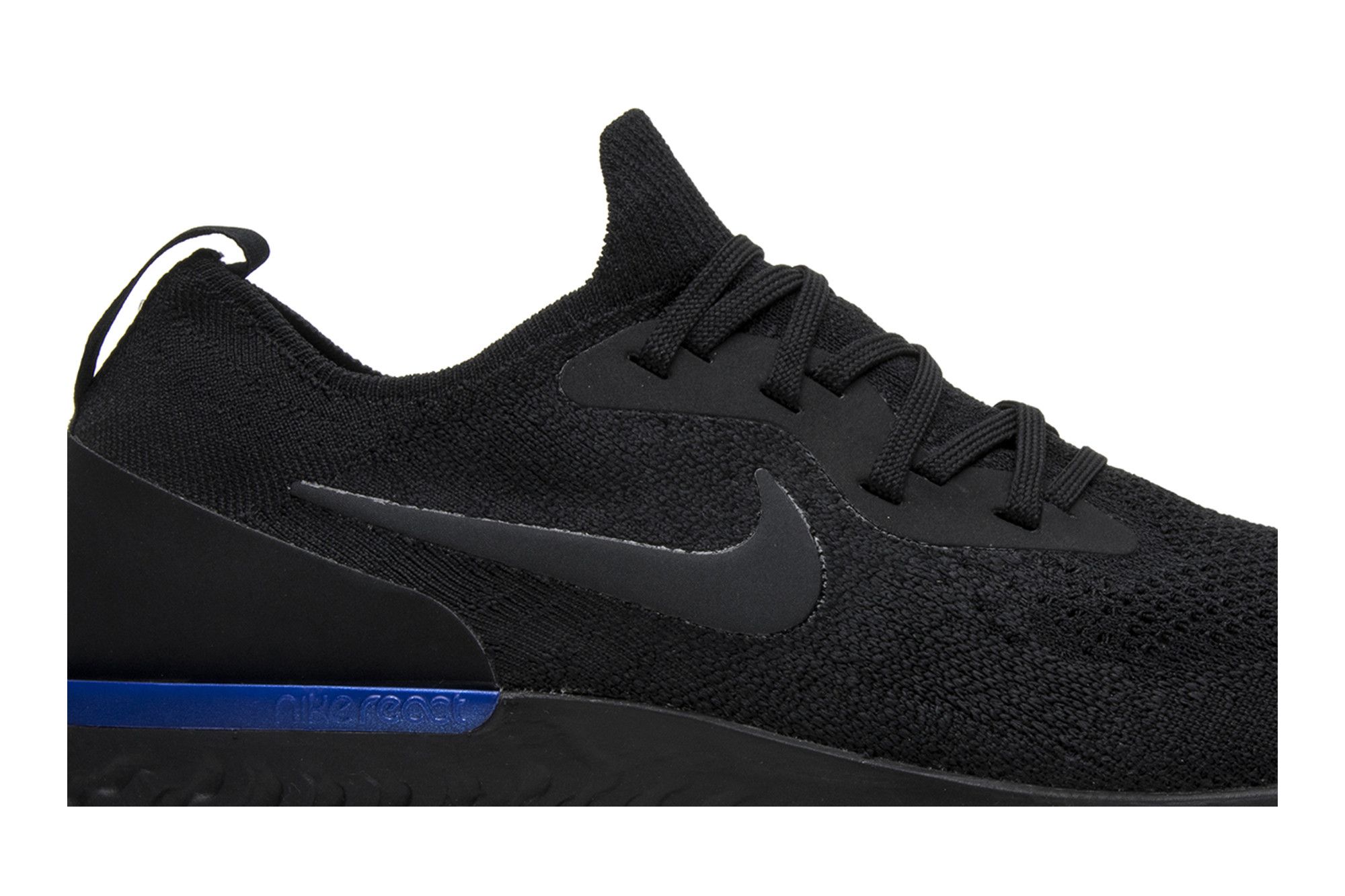 Buy Epic React Flyknit Black Racer Blue AQ0067 004 GOAT AU