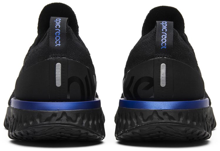 Nike Epic React Flyknit Black Racer Blue