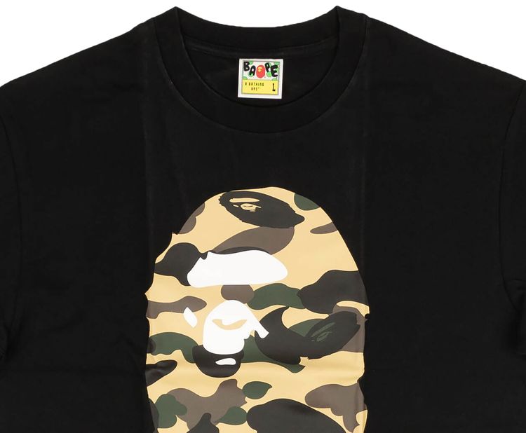 BAPE Camo Big Ape Head T Shirt Black