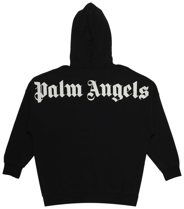 Palm Angels Classic Logo Over Hoodie BlackWhite