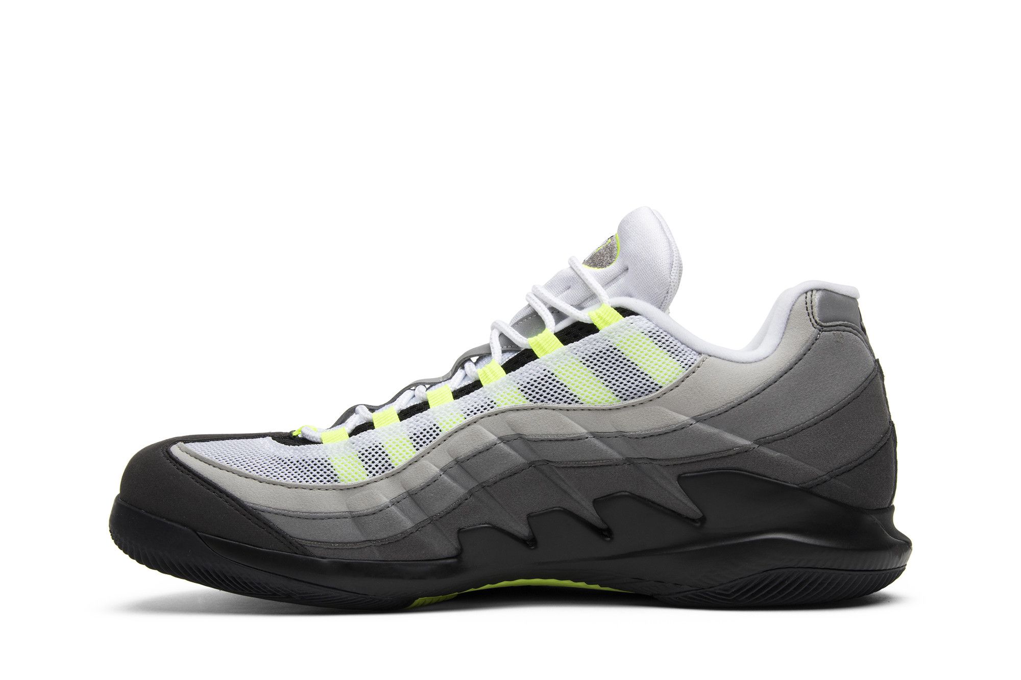 Size 7.0 NikeCourt Vapor RF x Air Max 95 Neon