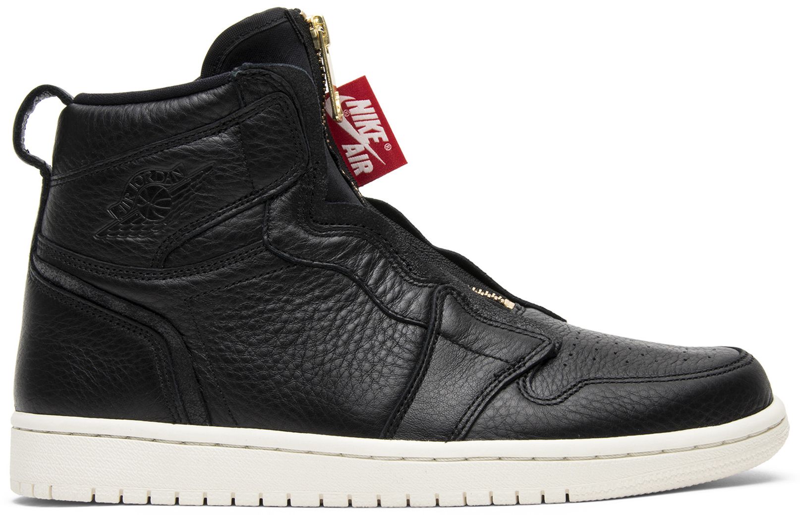 air jordan 1 high zip black