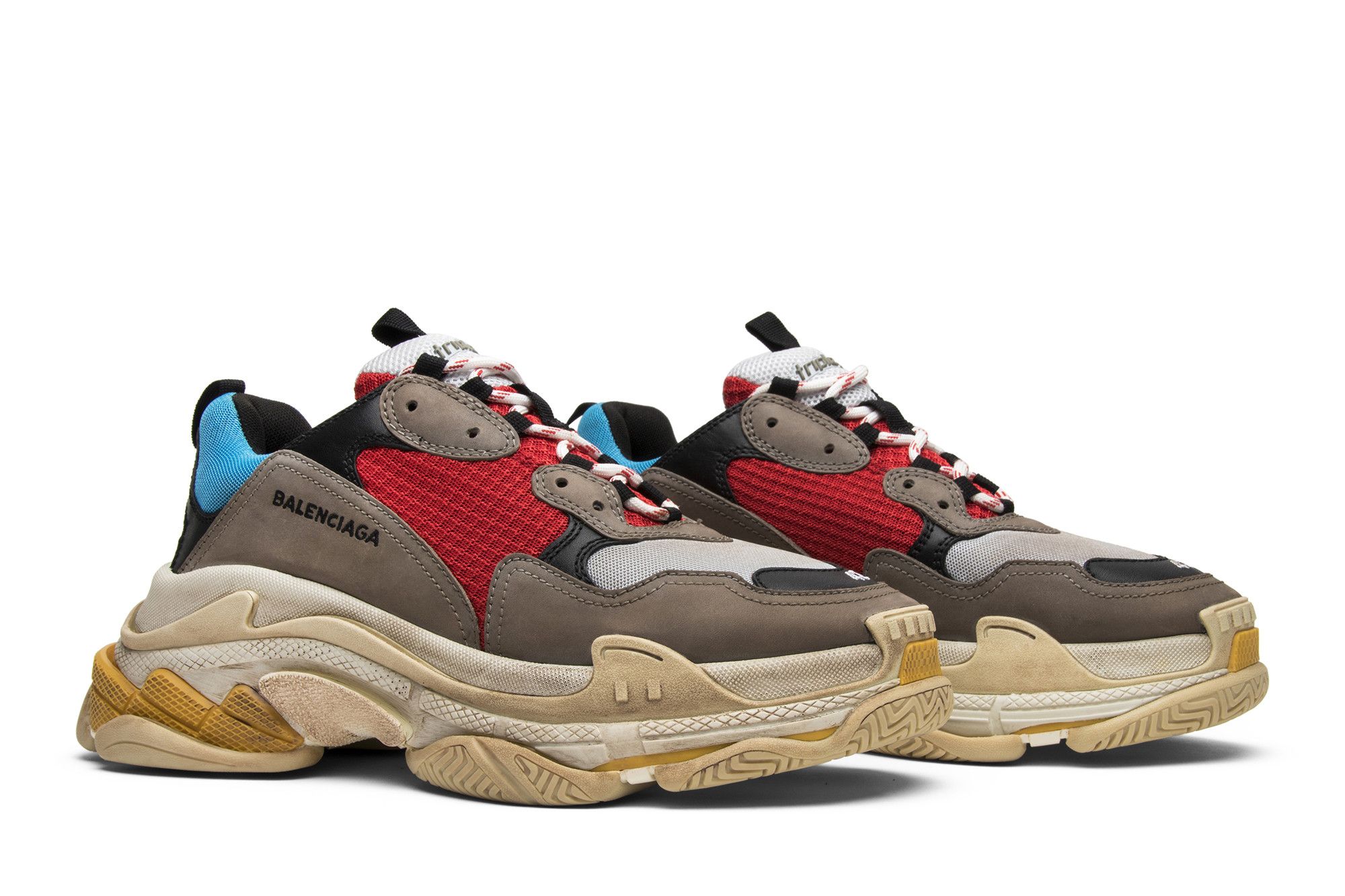 Balenciaga triple s blue red sale