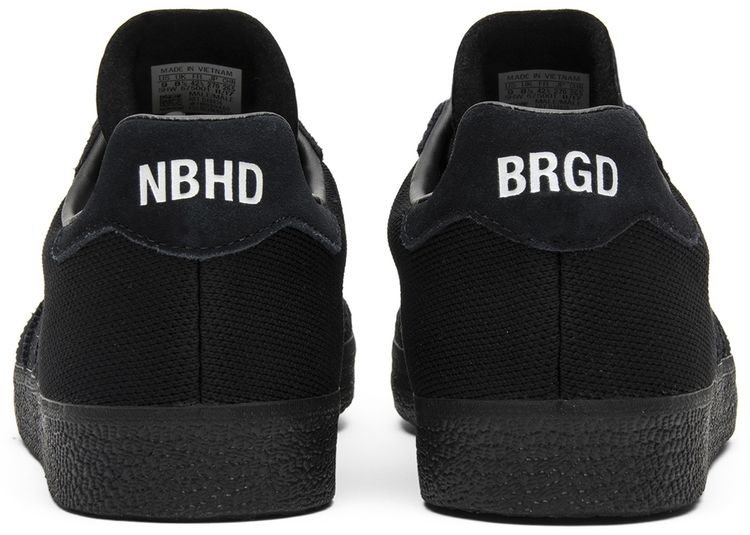 Neighborhood x adidas Gazelle Super Triple Black